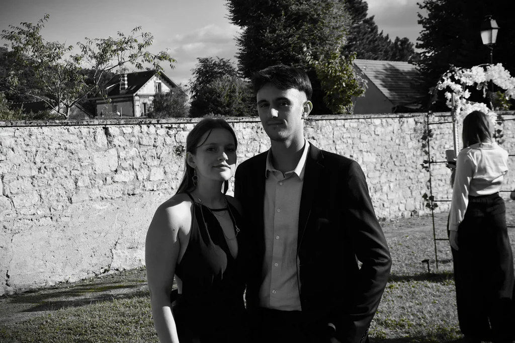 Portrait de couple lors d'un mariage