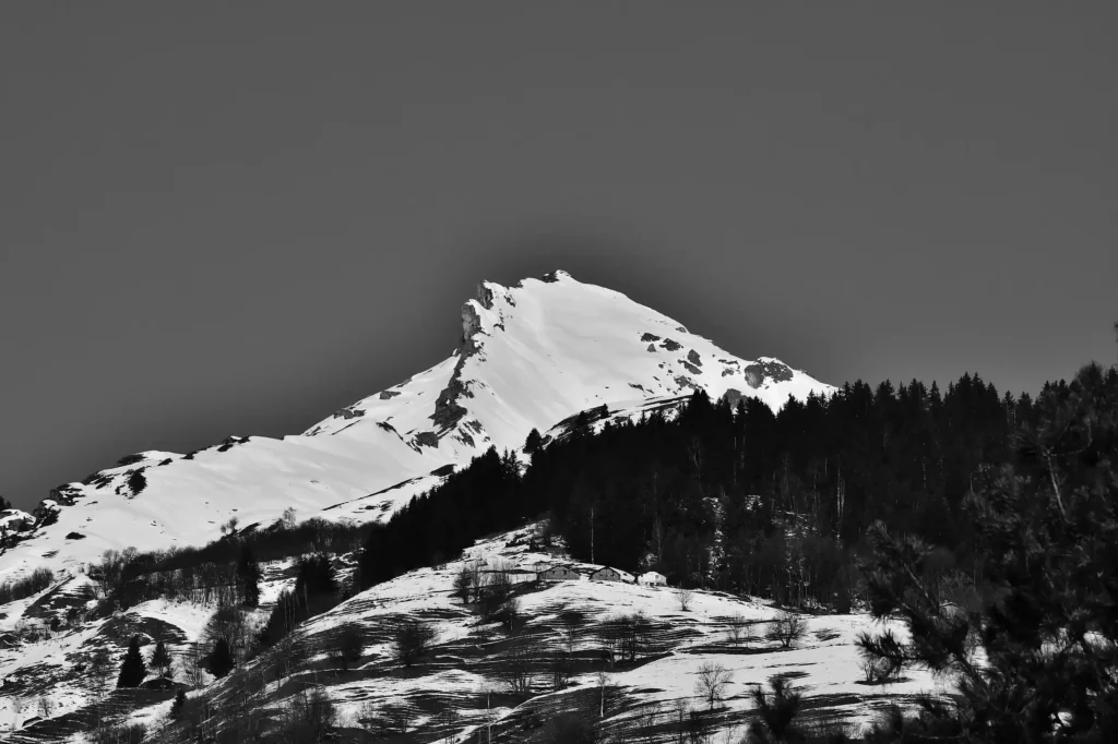 Montagne enneigée