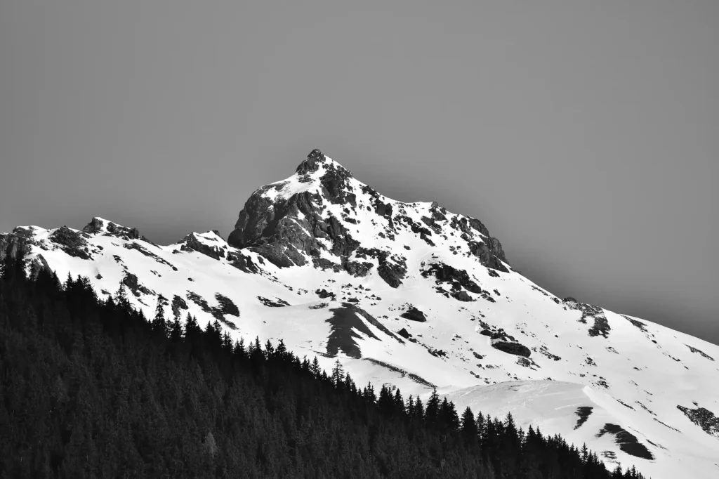 Montagne enneigée