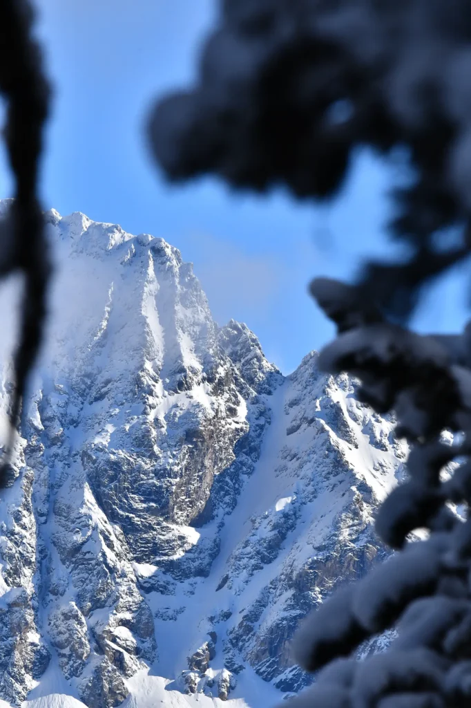 Montagne enneigée
